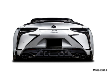 Carbonado Aero 2018-2026 Lexus Carbon Fiber Rear Bumper Trims Carbonado (RW) Fits :LC500, LC500H