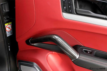 Carbonado 2018-2026 Porsche Cayenne 9Y0 OE Style Autoclave Carbon Fiber Inner Door Handle | Fits S, Coupé, E-Hybrid, GTS, Turbo, Turbo GT