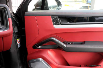 Carbonado 2018-2026 Porsche Cayenne 9Y0 OE Style Autoclave Carbon Fiber Inner Door Handle | Fits S, Coupé, E-Hybrid, GTS, Turbo, Turbo GT