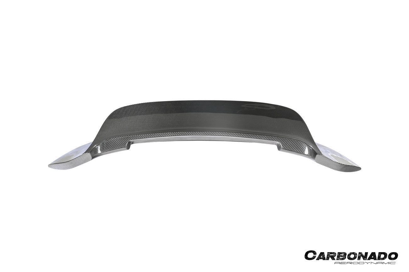Alerón de maletero de fibra de carbono seco estilo Porsche 911 992 Carrera SC Carbonado 2019-2024 con luz LED