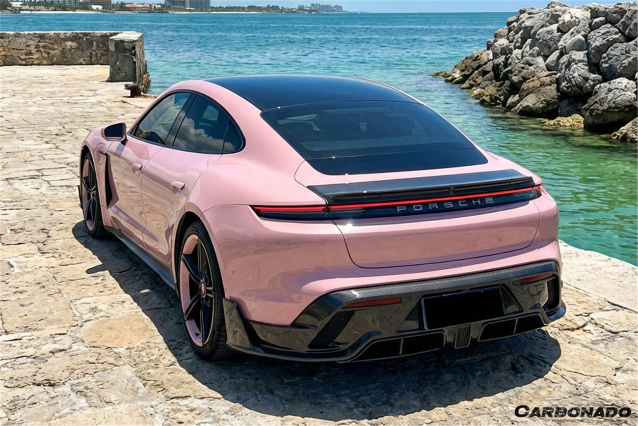Alerón de maletero estilo CADO para Porsche Taycan 4 4S GTS TURBO Carbonado 2019-2023