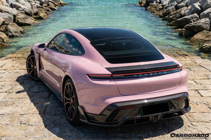 Alerón de maletero estilo CADO para Porsche Taycan 4 4S GTS TURBO Carbonado 2019-2023