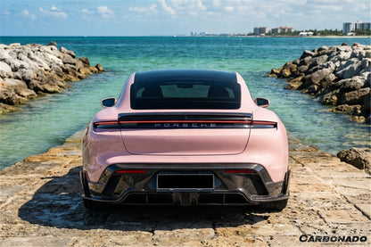 Alerón de maletero estilo CADO para Porsche Taycan 4 4S GTS TURBO Carbonado 2019-2023