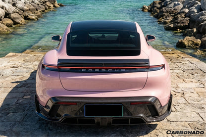 Alerón de maletero estilo CADO para Porsche Taycan 4 4S GTS TURBO Carbonado 2019-2023