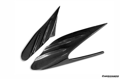 Carbonado MSY Style Autoclave Carbon Fiber Quarter Panel Side Scoops | 2019-2024 Ferrari F8