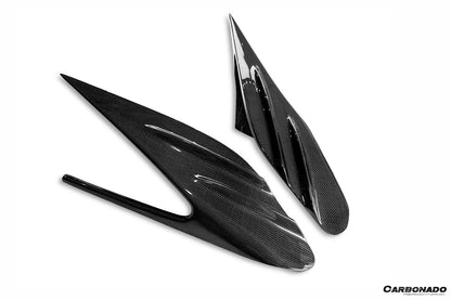 Carbonado MSY Style Autoclave Carbon Fiber Quarter Panel Side Scoops | 2019-2024 Ferrari F8