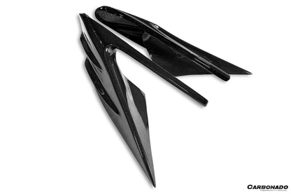 Carbonado MSY Style Autoclave Carbon Fiber Quarter Panel Side Scoops | 2019-2024 Ferrari F8