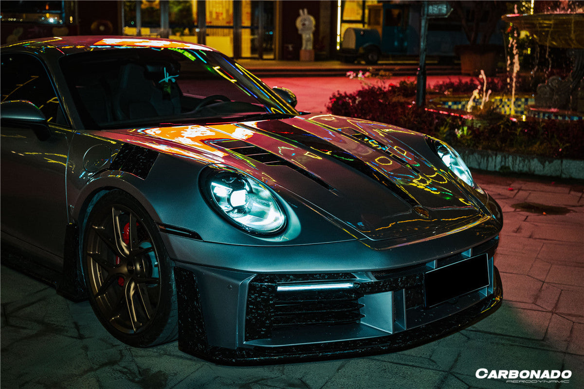 Carbonado Aero 2019-2024 Porsche 911 992 Carrera Autoclave Carbon Fiber Full Wide Body Kit Carbonado (AM) Fits: S, 4, 4S, Targa, Cabriolet