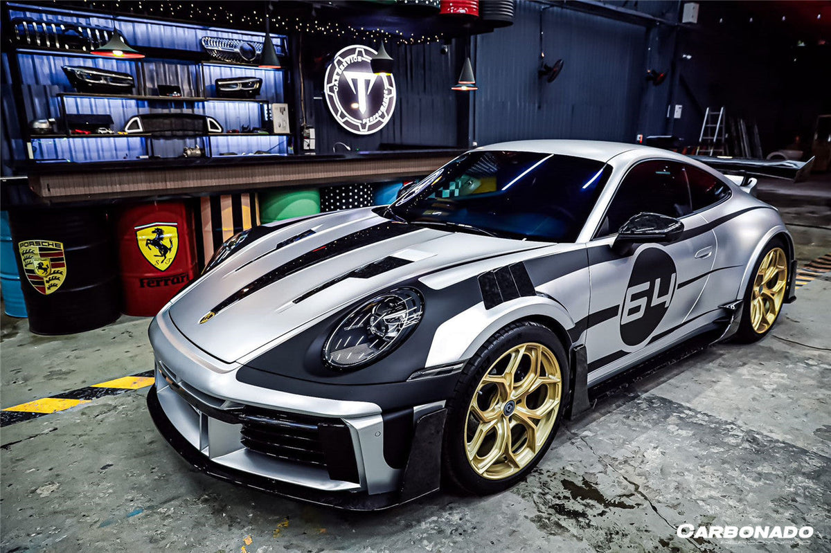 Carbonado Aero 2019-2024 Porsche 911 992 Carrera Autoclave Carbon Fiber Full Wide Body Kit Carbonado (AM) Fits: S, 4, 4S, Targa, Cabriolet