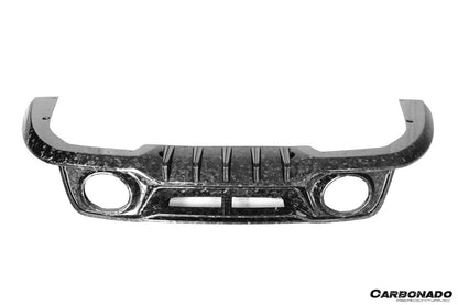 Carbonado 2020-2023 Porsche 911 992 Turbo S TA Style DRY Carbon Fiber Rear Lip With Winglets