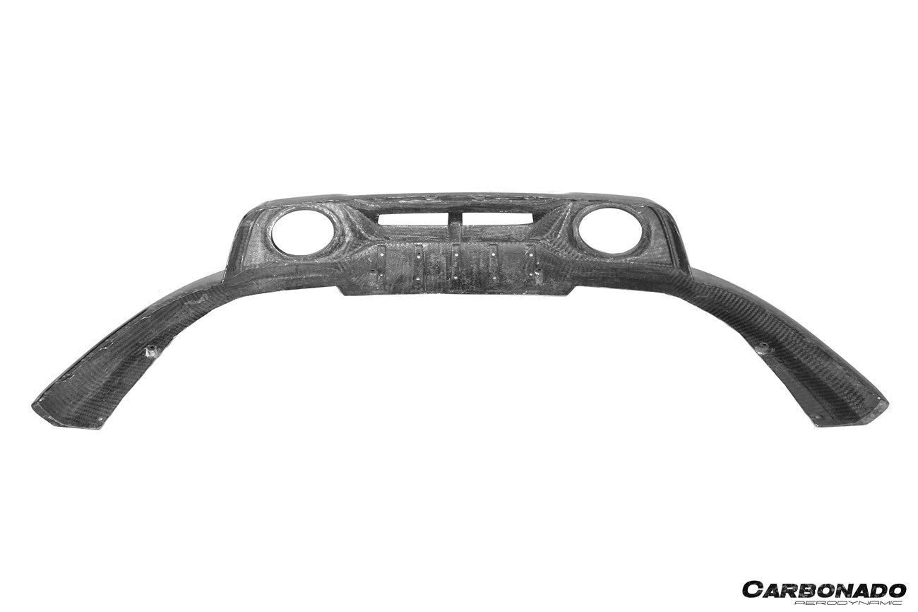 Carbonado 2020-2023 Porsche 911 992 Turbo S TA Style DRY Carbon Fiber Rear Lip With Winglets
