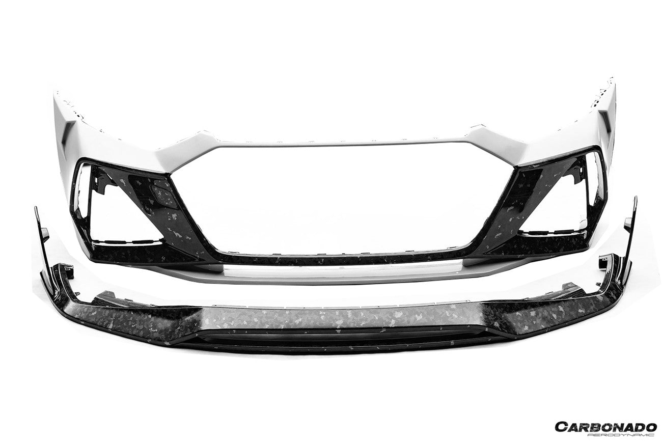 Carbonado Aero 2019-2026 Audi Autoclave Carbon Fiber Front Bumper Carbonado (MSY) Fits : RS6 C8, RS7 C8
