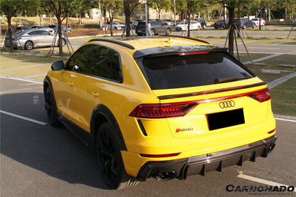 Carbonado 2019-2023 Audi Q8  SQ8  RSQ8 AD Style Dry Carbon Fiber Trunk Spoiler