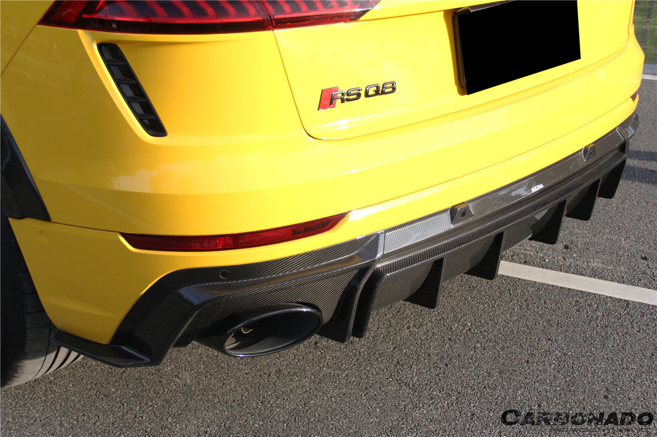 Carbonado 2020-2023 Audi RSQ8 AD Style Dry Carbon Fiber Rear Diffuser Lip