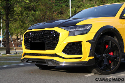 Carbonado 2020-2023 Audi RSQ8 AD Style Dry Carbon Fiber Front Lip Splitter