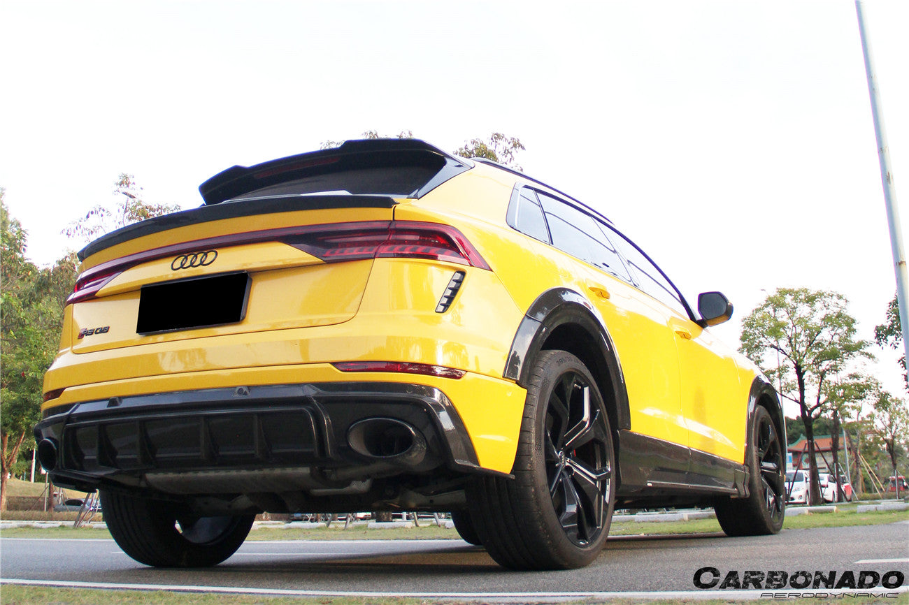 Carbonado 2019-2023 Audi Q8  SQ8  RSQ8 AD Style Dry Carbon Fiber Side Skirts