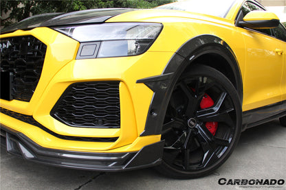 Carbonado 2020-2023 Audi RSQ8 AD Style Dry Carbon Fiber Front Lip Splitter