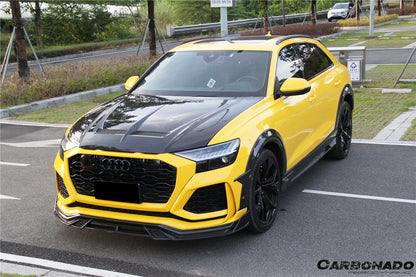 Carbonado 2020-2023 Audi RSQ8 AD Style Dry Carbon Fiber Front Lip Splitter