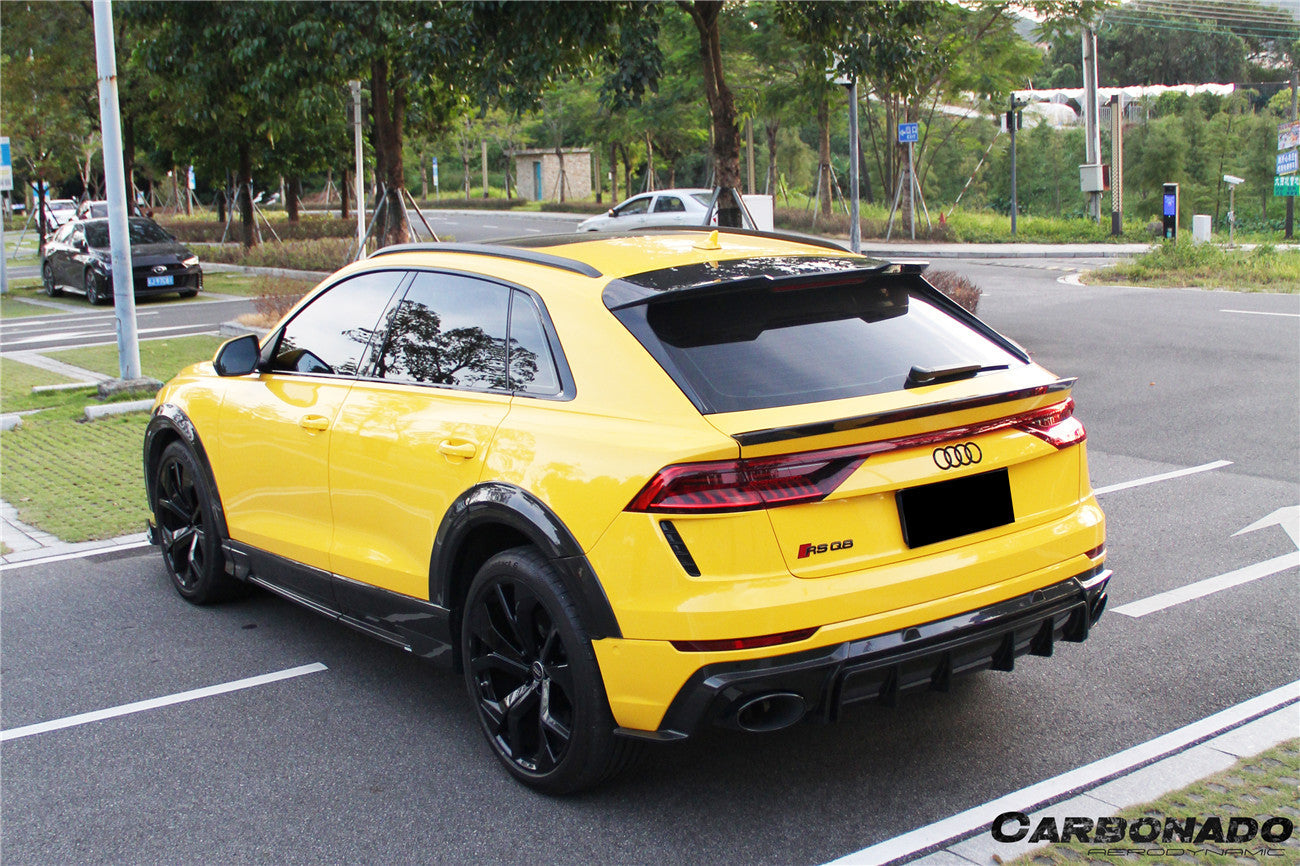 Carbonado 2020-2023 Audi RSQ8 AD Style Dry Carbon Fiber Fender Flare Wheel Trims