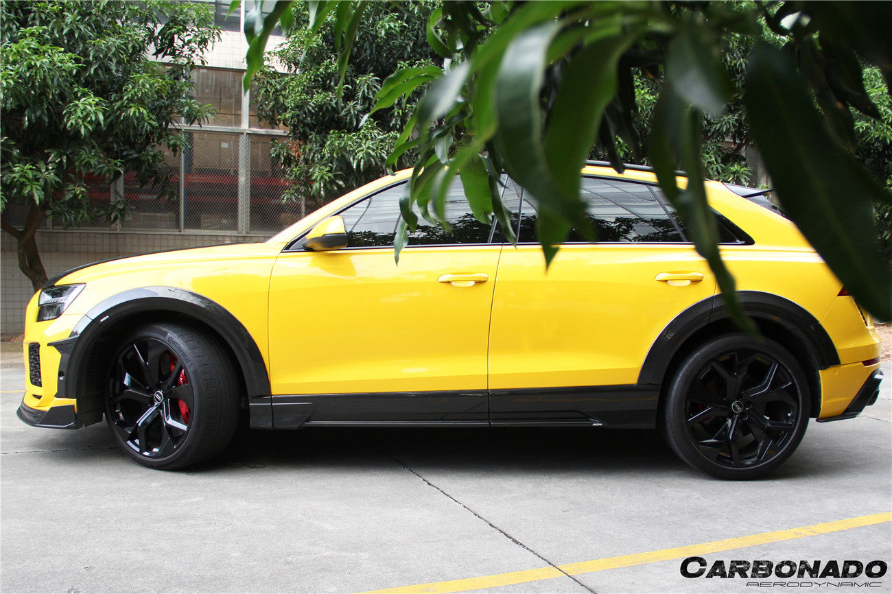 Carbonado 2020-2023 Audi RSQ8 AD Style Dry Carbon Fiber Fender Flare Wheel Trims