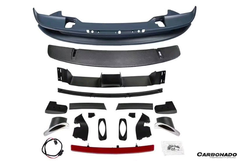 2019-UP Porsche 911 992.1 Trunk Spoiler Wing Carbonado (Turbo SD) Fits Carrera, 4, S, 4S, GTS (PP992.1-KG-TurboSD-W)