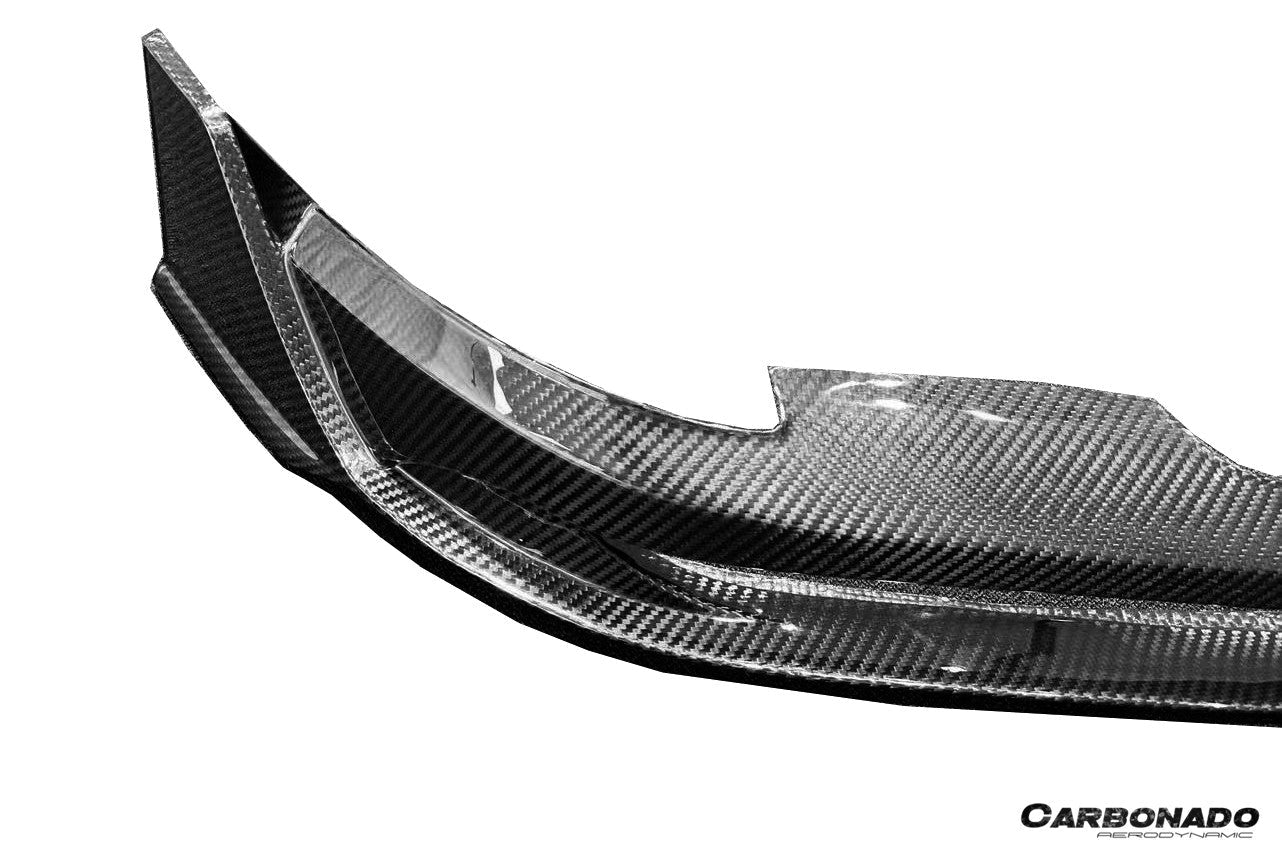 Carbonado 2020-2024 Porsche 911 992.1 Turbo S And Turbo S Cabriolet 9D Style Autoclave Carbon Fiber Front Lip Splitter