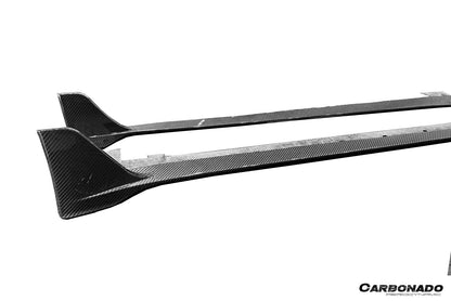 Carbonado 2020-2024 Porsche 911 992.1 Turbo S And Turbo S Cabriolet 9D Style Autoclave Carbon Fiber Side Skirts