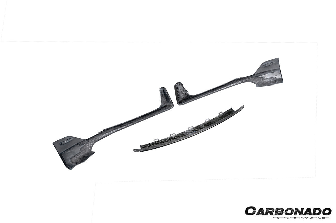 Faldón delantero de fibra de carbono estilo autoclave para Porsche 911 992.1 Turbo SD (2020-2024) | Compatible con Turbo y Turbo S