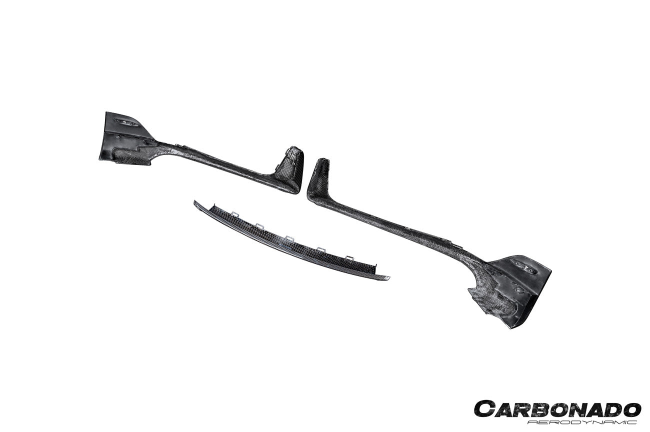 Faldón delantero de fibra de carbono estilo autoclave para Porsche 911 992.1 Turbo SD (2020-2024) | Compatible con Turbo y Turbo S