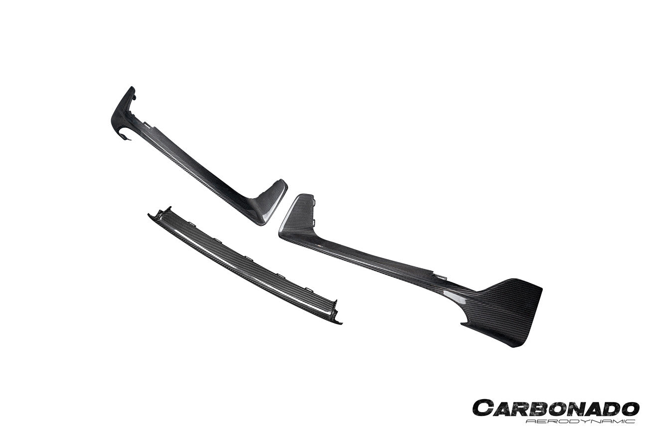 Faldón delantero de fibra de carbono estilo autoclave para Porsche 911 992.1 Turbo SD (2020-2024) | Compatible con Turbo y Turbo S