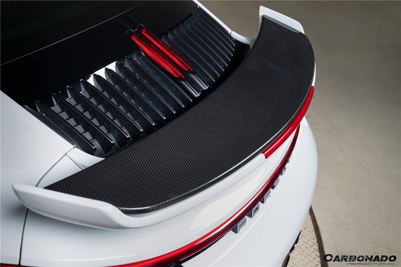 Carbonado SD Style Autoclave Carbon Fiber Trunk Spoiler Wing | 2020 - 2024 Porsche 911 992.1 Turbo, Turbo S - 7