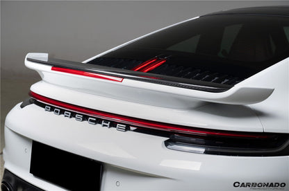 Carbonado SD Style Autoclave Carbon Fiber Trunk Spoiler Wing | 2020 - 2024 Porsche 911 992.1 Turbo, Turbo S - 9