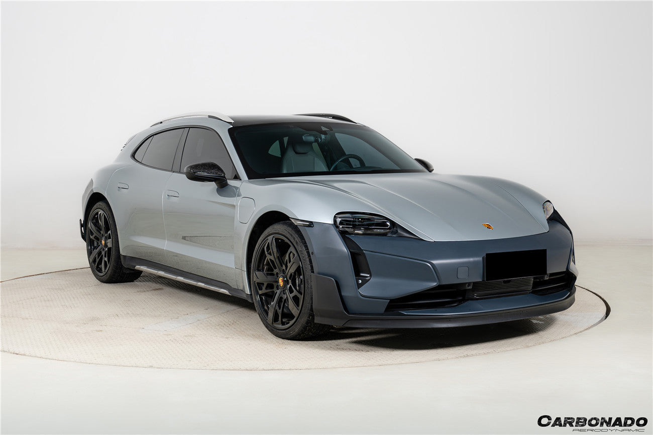 Carbonado Aero 2020-2024 Porsche Taycan 9J1.1 Front Bumper Carbonado (9J1.2 Turbo GT) | Fits 4, 4S, GTS, Turbo, Turbo S, ST, CT, Sport Turismo