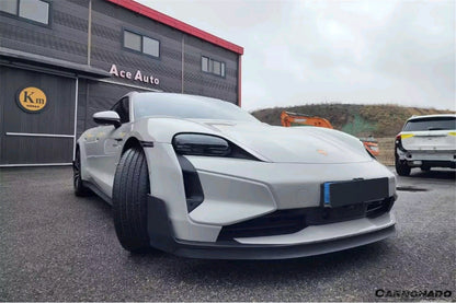 Carbonado Aero 2020-2024 Porsche Taycan 9J1.1 Front Bumper Carbonado (9J1.2 Turbo GT) | Fits 4, 4S, GTS, Turbo, Turbo S, ST, CT, Sport Turismo