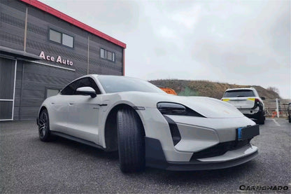 Carbonado Aero 2020-2024 Porsche Taycan 9J1.1 Front Bumper Carbonado (9J1.2 Turbo GT) | Fits 4, 4S, GTS, Turbo, Turbo S, ST, CT, Sport Turismo