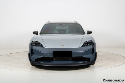 Carbonado Aero 2025-UP Porsche Taycan 9J1.2 Front Bumper Carbonado (Turbo GT) | Fits 4, 4S, GTS, Turbo, Turbo S, ST, CT, Sport Turismo