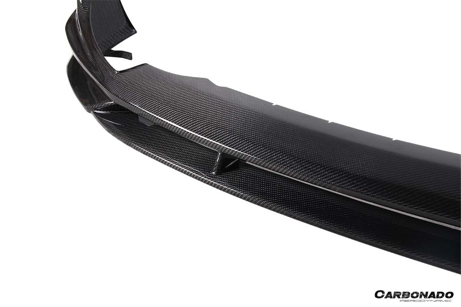 Faldón delantero de fibra de carbono seco estilo Tesla Model Y AD Carbonado 2020-2024