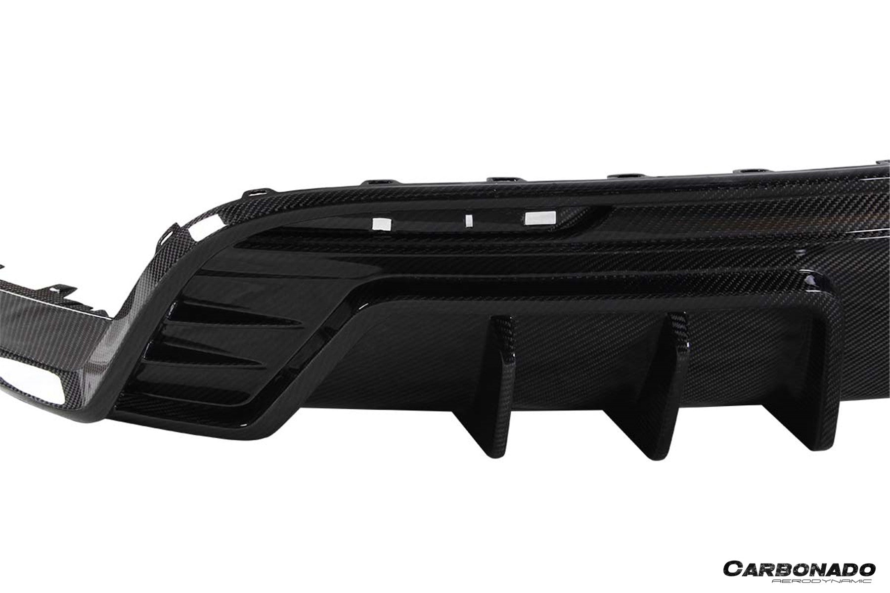 Carbonado Aero AD Style Autoclave Carbon Fiber Rear Diffuser | 2020-2024 Tesla Model Y