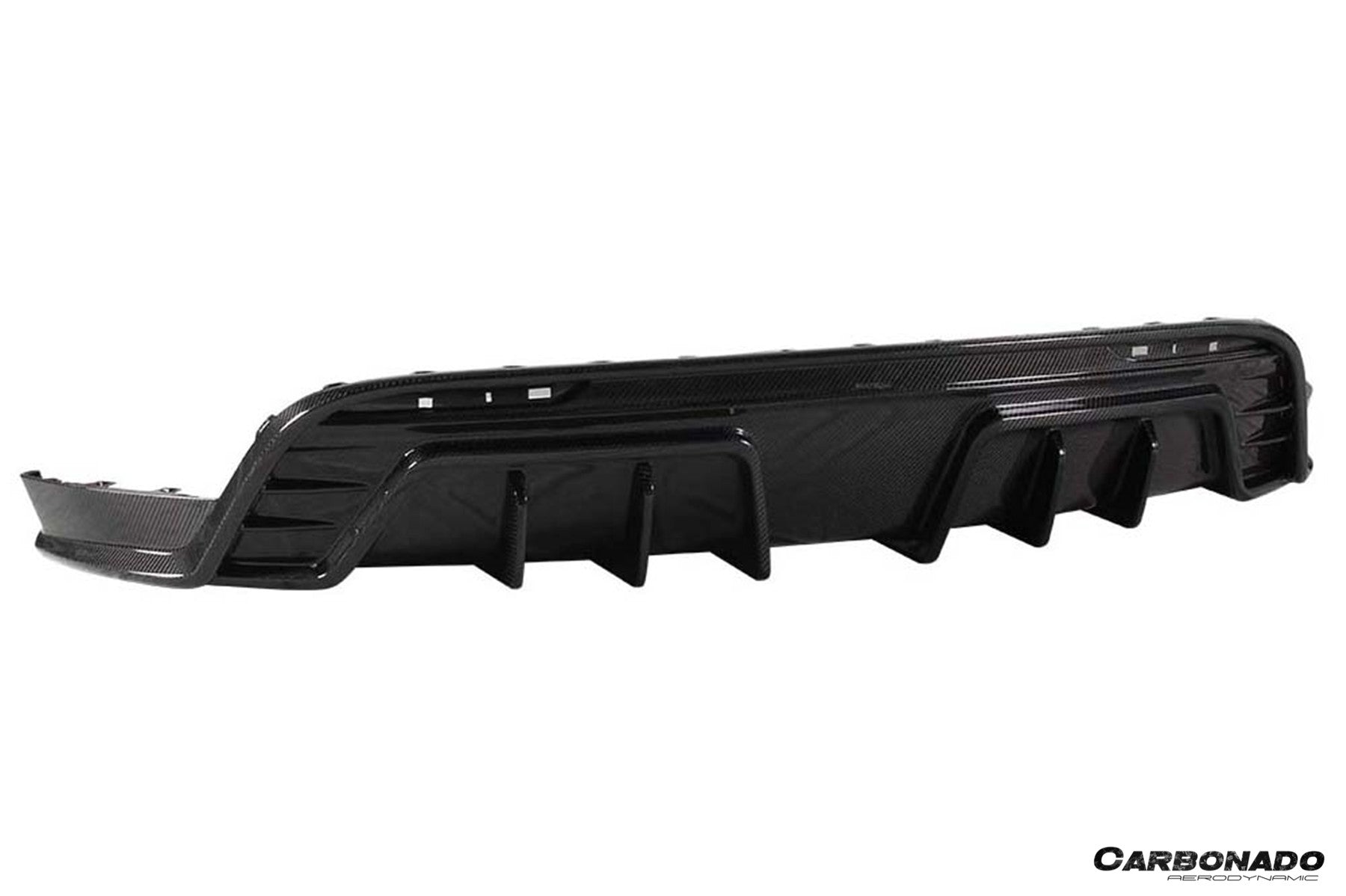 Carbonado Aero AD Style Autoclave Carbon Fiber Rear Diffuser | 2020-2024 Tesla Model Y