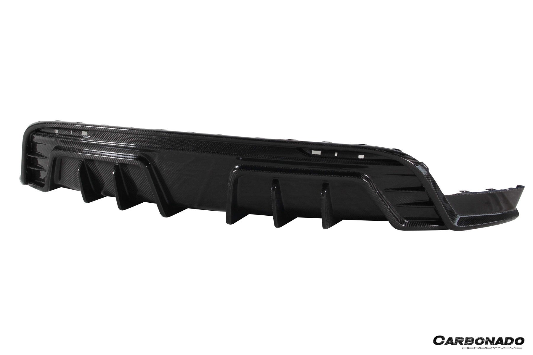 Carbonado Aero AD Style Autoclave Carbon Fiber Rear Diffuser | 2020-2024 Tesla Model Y