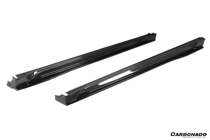 Carbonado AD Style Dry Carbon Fiber Side Skirts | 2020-2024 Tesla Model Y