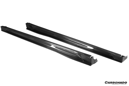 Carbonado AD Style Dry Carbon Fiber Side Skirts | 2020-2024 Tesla Model Y