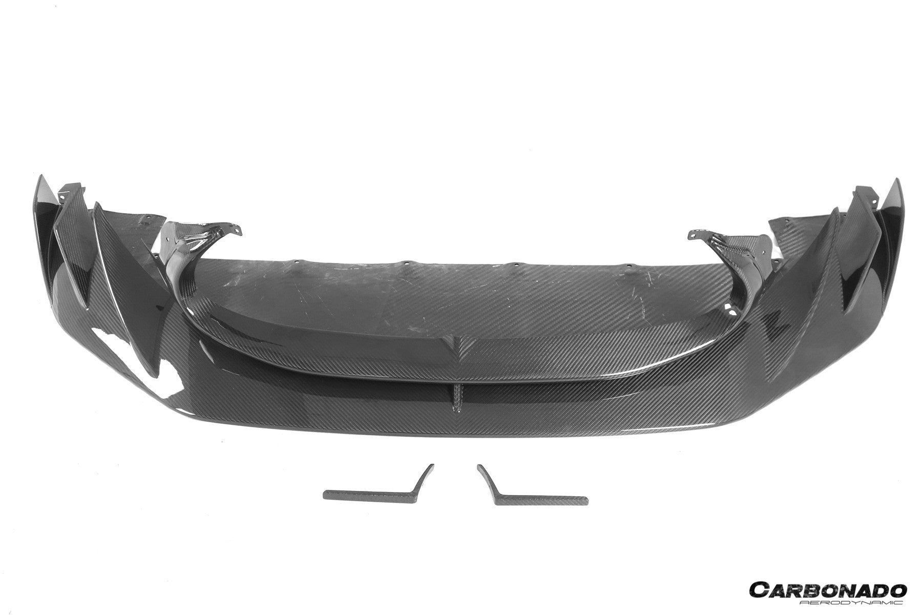 Carbonado 2020-2024 Maserati MC20 MSY Style DRY Carbon Fiber Front Lip