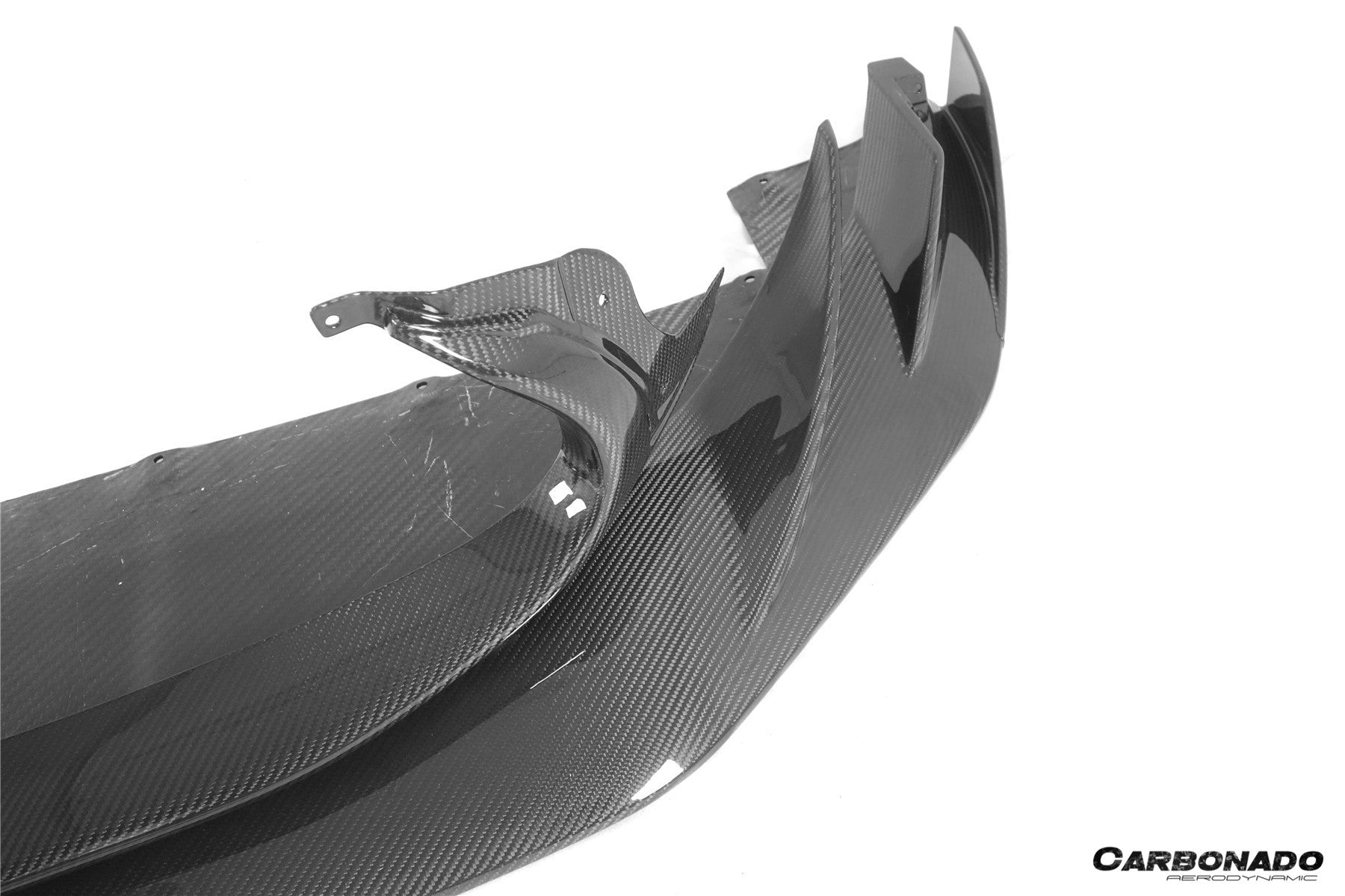 Carbonado 2020-2024 Maserati MC20 MSY Style DRY Carbon Fiber Front Lip