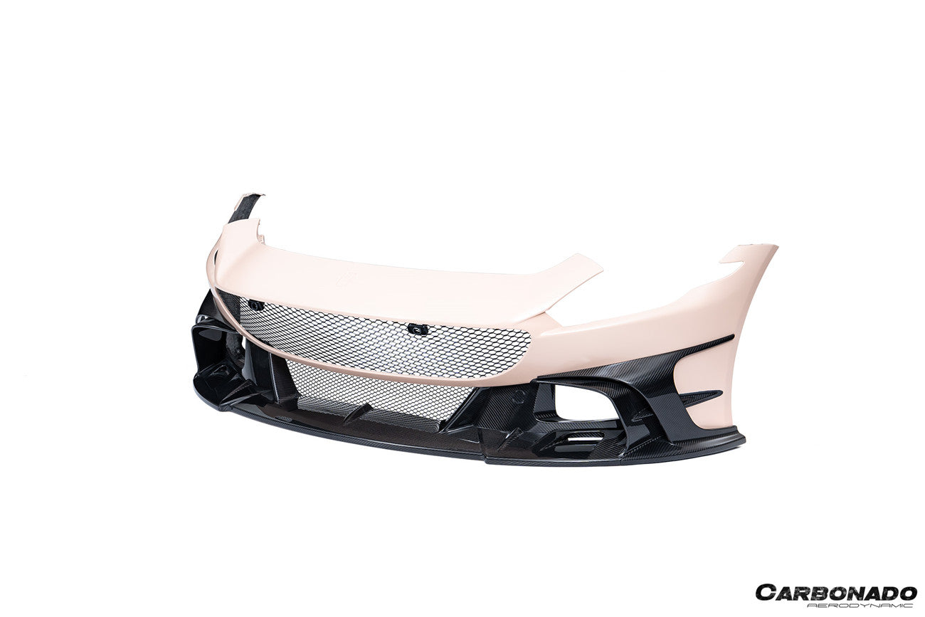 Carbonado Aero Msy Style Portion Autoclave Carbon Fiber Front Bumper | 2020-2026 Ferrari ROMA