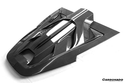 2020-UP Ferrari Autoclave Carbon Fiber Engine cover Carbonado (MSY) Fits: SF90 Stradale (1X1DRYCFSF90-MIW-MSY-EH)