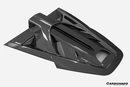 2020-UP Ferrari Autoclave Carbon Fiber Engine cover Carbonado (MSY) Fits: SF90 Stradale (1X1DRYCFSF90-MIW-MSY-EH)