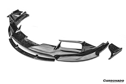 2020-UP Ferrari Autoclave Carbon Fiber Front Lip Carbonado (MSY) Fits: SF90 Stradale and Spider (1X1DRYCFSF90-MIW-MSY-FL)