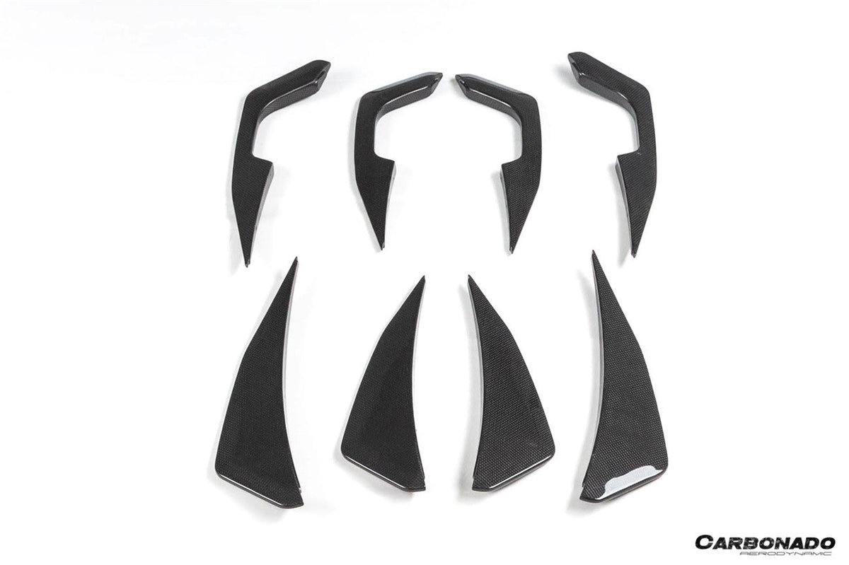 2020-UP Ferrari Autoclave Carbon Fiber Rear Diffuser Canards Carbonado (RT) Fits: SF90 Stradale and Spider (1X1DRYCFSF90-MIW-RT-RDCRD)