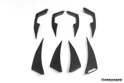 2020-UP Ferrari Autoclave Carbon Fiber Rear Diffuser Canards Carbonado (RT) Fits: SF90 Stradale and Spider (1X1DRYCFSF90-MIW-RT-RDCRD)